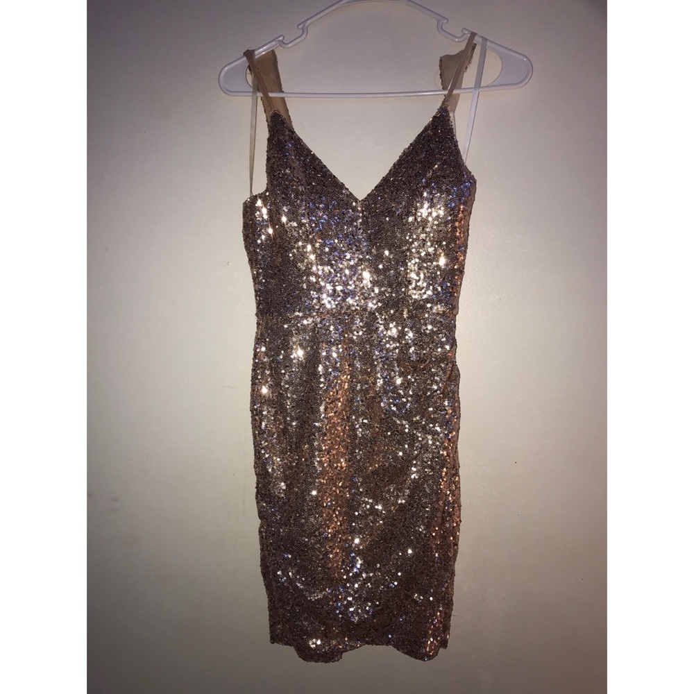 Gold Sequin Dress